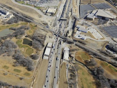 December 2012: IH 820 west of Iron Horse Blvd.