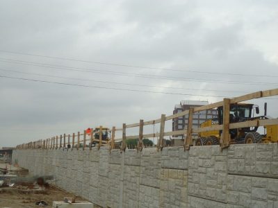 July 2013: Future eastbound on-ramp from Bedford Euless Road