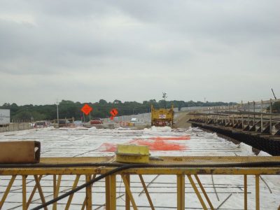 July 2013: Future eastbound general purpose lanes over Precinct Line Road