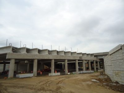 July 2013: New beams at Bedford Road