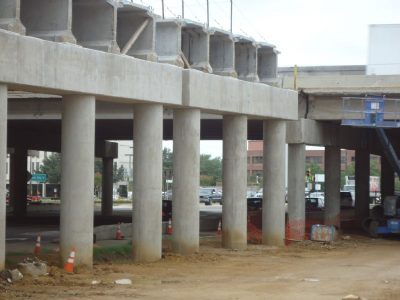 July 2013: New beams at Central Drive