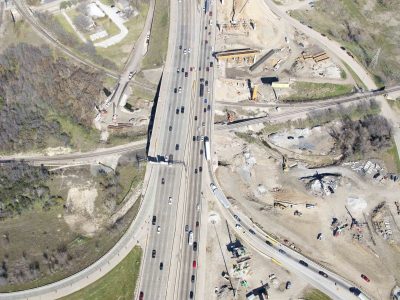 January 2016: 35W just north of Spur 280 looking north