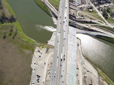 January 2016: 35W at the Trinity River looking south