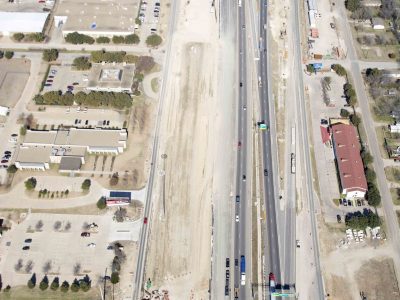 January 2016: 35W south of I-820 looking north