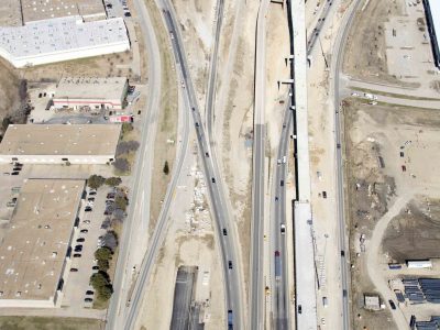 January 2016: 35W just south of I-820 looking north