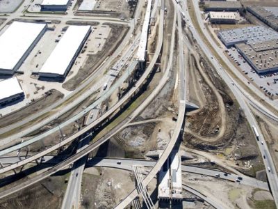 January 2016: 35W at the I-35 WI-820 interchange looking south