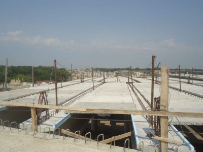 August 2013: Deck panels at Bedford Road