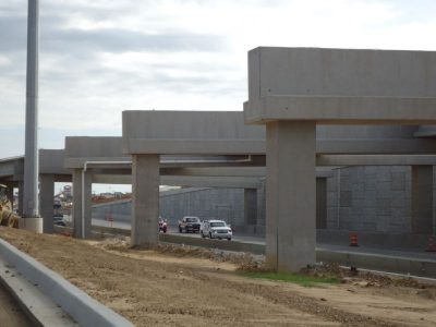 November 2013: Future westbound managed lane on-ramp from Industrial Blvd.