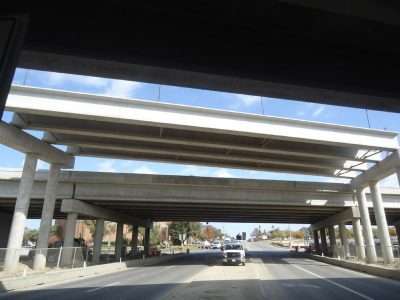 November 2013: Future westbound managed lanes at Bedford Road