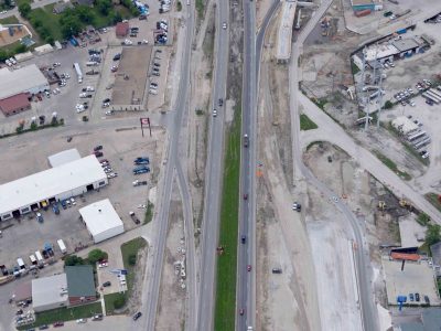 April 2016: 35W at Braswell Dr looking S