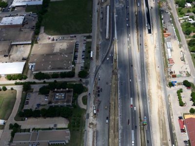 April 2016: 35W north of Meacham Blvd looking N