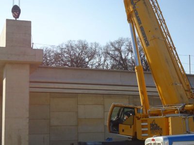 February 2013: Beam placement west of Precinct Line Road