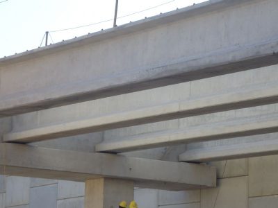 February 2013: Beam placement west of Precinct Line Road