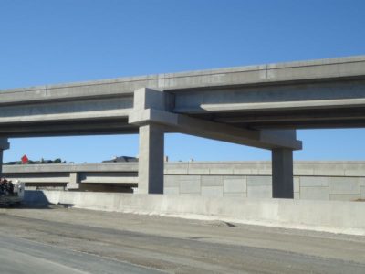 January 2013: Bridge work at SH 121/183 split