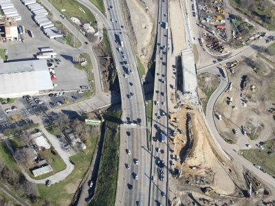 35W at 4th St. looking north