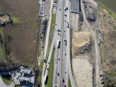 35W just north of the Trinity River looking south