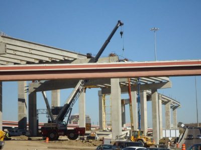 December 2012: View of IH 820/SH 121/183 interchange