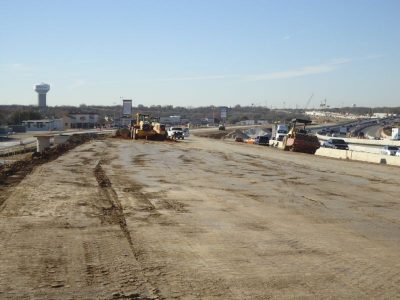 December 2012: New eastbound lanes between Bedford Road and Forest Ridge Drive
