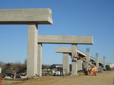 December 2012: Future westbound off-ramp at Brown Trail/Norwood Drive