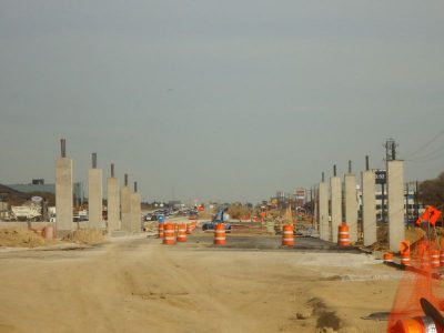 November 2012: Eastbound lanes, east of Westpark Way