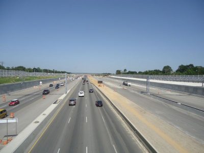 June 2013: Highway looking eastbound from Hurstview Drive