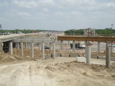 April 2013: Future eastbound lanes over Precinct Line Road