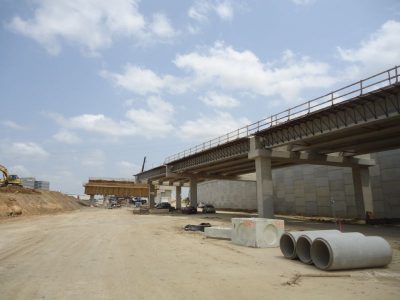 April 2013: Future eastbound on-ramp from Bedford Euless Road