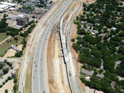 May 2013: Future SH 121/183 eastbound on-ramp from Bedford Euless Road
