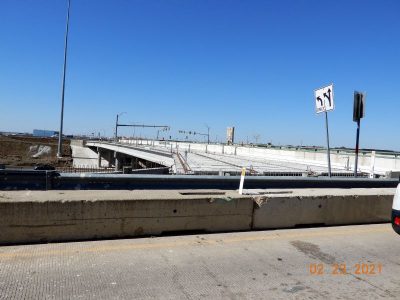 Future u-turn on N Tarrant Pkwy. at I-35W
