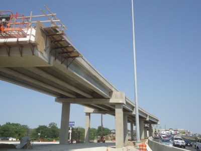 May 2013: Future westbound SH 121/183 exit to Brown Trail/Norwood Drive