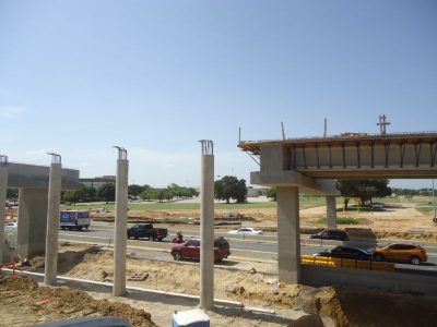 June 2013: Future westbound on-ramp to TEXpress lanes from Industrial Blvd.