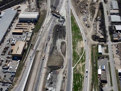 I-35W at 28th St. looking