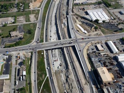 I-35W at 28th St. looking north