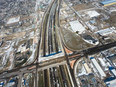 I-35W at 28th St. looking north