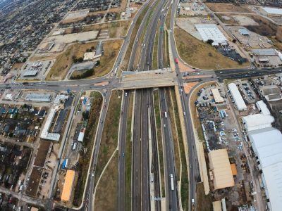 I-35W at 28th St. looking north