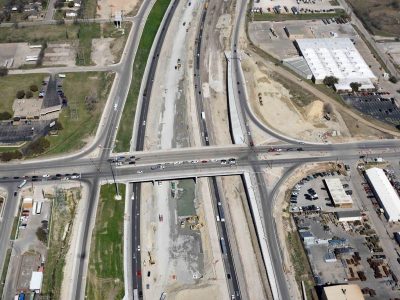 I-35W at 28th St. looking north