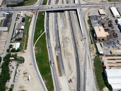 I-35W at 28th St. looking north