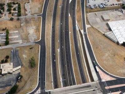 I-35W at 28th St. looking northbound