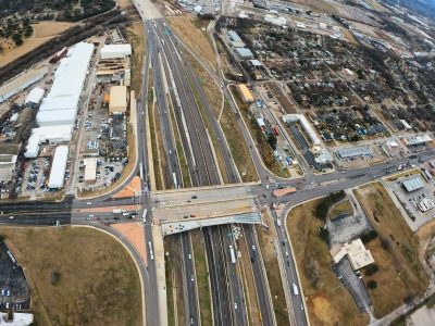 I-35W at 28th St. looking south