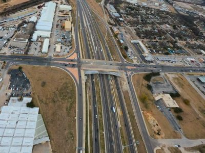I-35W at 28th St. looking south