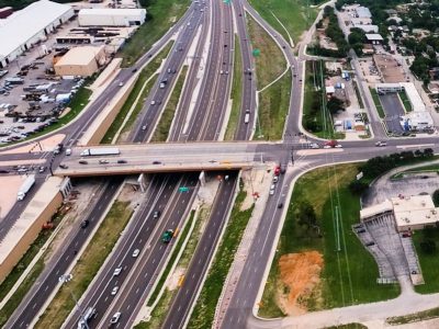 I-35W at 28th St. looking southbound
