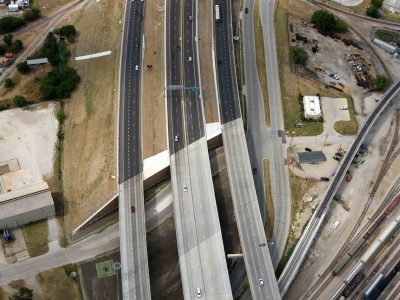 I-35W at 33rd St. looking southbound
