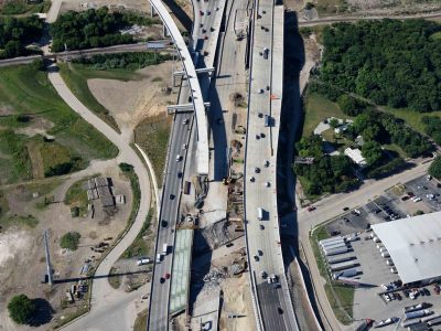 I-35W at 4th St. looking southbound