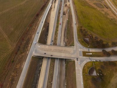 I-35W at Alliance Blvd. looking south