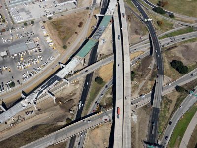 I-35W at Belknap St. & Weatherford St. looking northbound