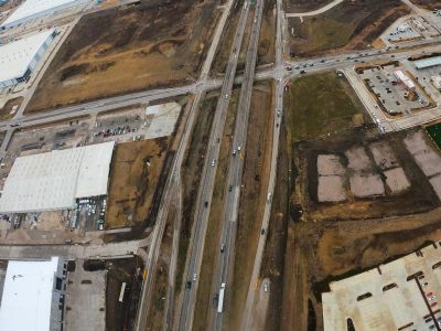 I-35W at Golden Triangle Blvd. looking north