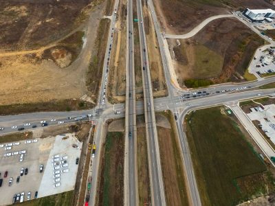 I-35W at Golden Triangle Blvd. looking north