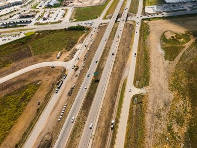 I-35W at Golden Triangle Blvd. looking south