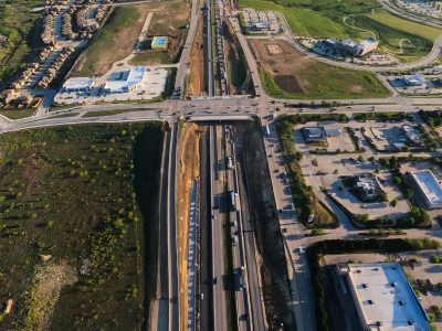 I-35W at Heritage Trace Pkwy. looking north