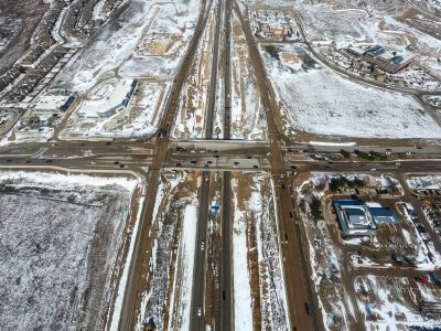 I-35W at Heritage Trace Pkwy. looking north